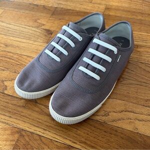Toms Dark Purple Gray Caramel Canvas Lifestyle Sneakers Size 10W